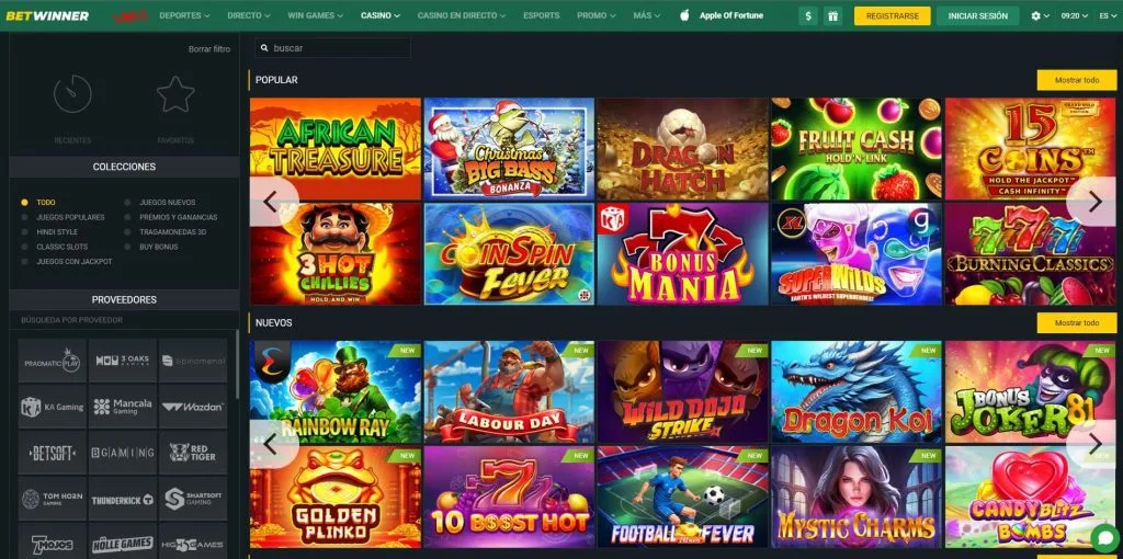 betwinner casino en linea